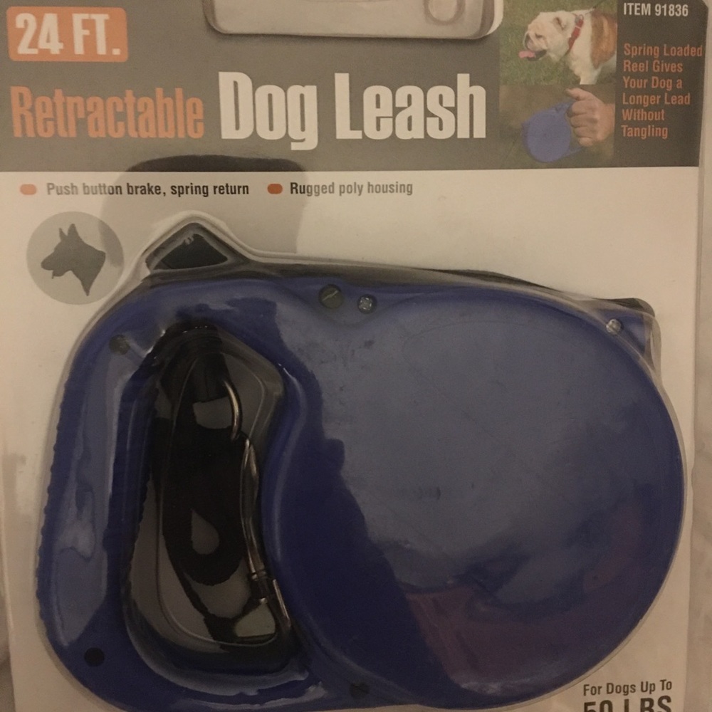 Retractable dog leash 24 ft